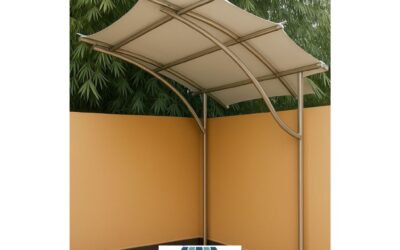 Kanopi Membran Rangka Stainless: Elegan & Estetik